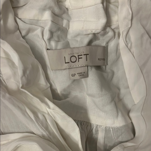 Loft 6P White and Gold Dress - Picture 2 of 4